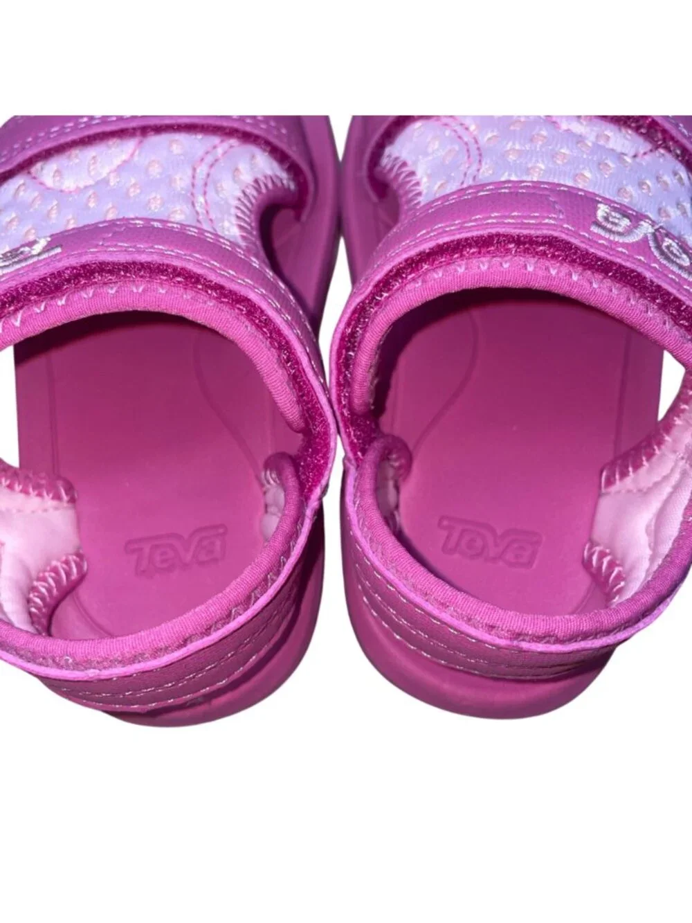 Teva Girls Pink Adjustable Strap Lightweight Comfort Sandals Size 6